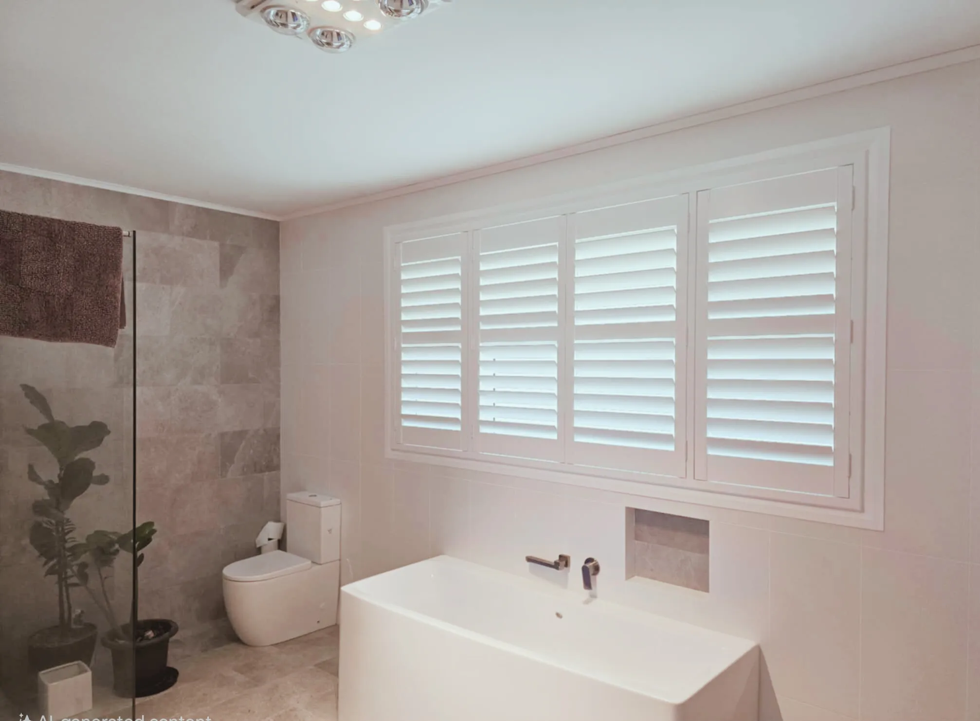 Plantation shutters Lake Macquarie installation